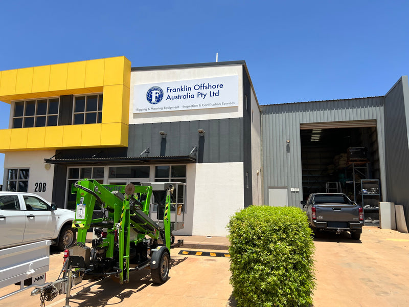 Franklin Offshore Australia signage installed on commercial building in Karratha WA by C Signs Pilbara