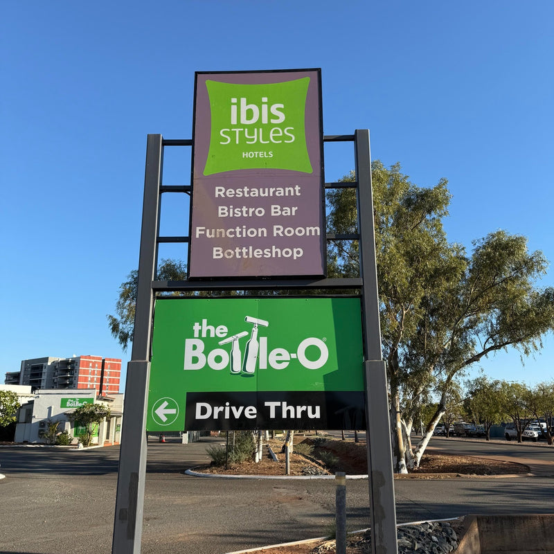 C Signs External Plinth Sign for Ibis Styles Hotels and The Bottle-O.