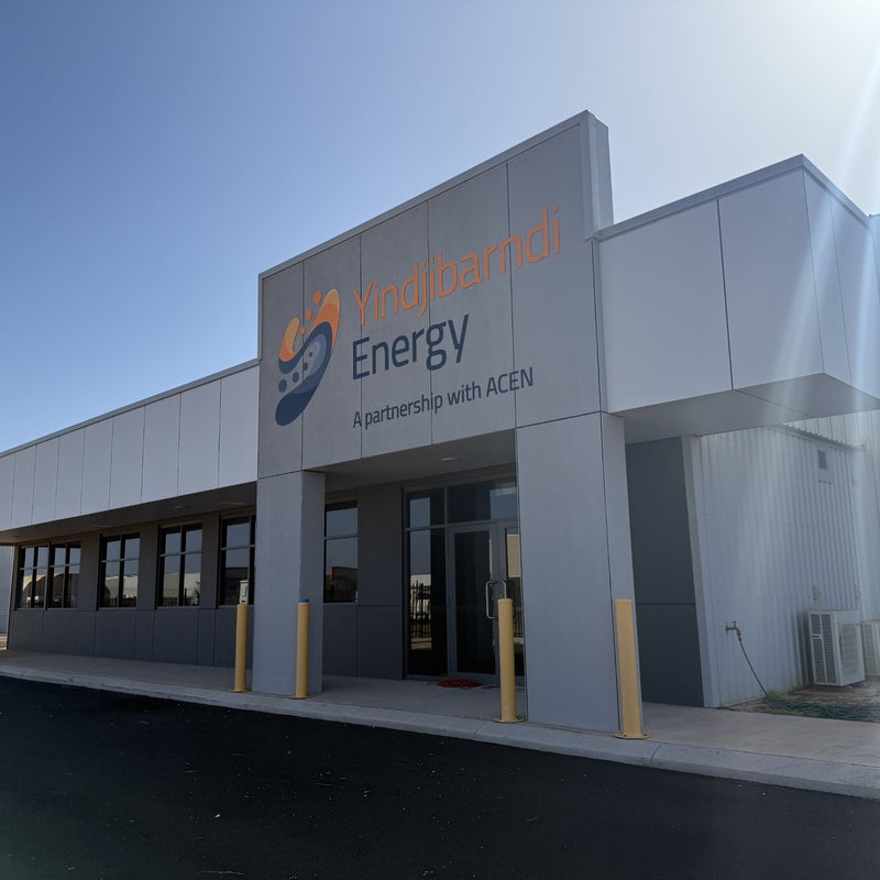 Yindjibarndi Energy exterior building signage installed in Karratha Pilbara region by C Signs Pilbara